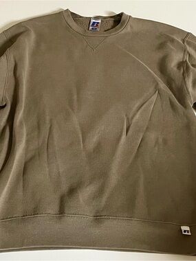 Russell Athletic Olive Green Crewneck Sweatshirt